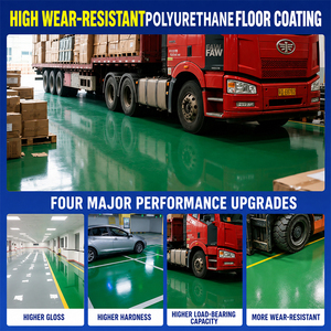 Peinture de sol époxy polyuréthane auto-nivelante, revêtement liquide, résistance à l'usure 6H pour aéroports, écoles, peinture marine, revêtement caoutchouc - Product Image 6