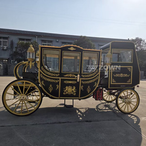 Carruaje Eléctrico de Lujo para Bodas al Aire Libre, Estilo Cenicienta, con Caballos, para Princesas - Product Image 4