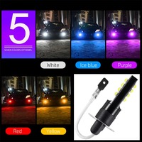 2 ampoules LED H1 H3 super lumineuses 3030 puissantes pour feux de brouillard et phares de voiture 12V