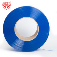 Tirai Strip PVC Biru Tahan Dingin Gulungan Tirai Plastik Industri untuk Ruang Dingin