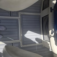 Tapis de pont en mousse EVA imitation teck pour plateforme de bain et cockpit de bateau Sea Ray 210 Select 2007, style SeaDek MarineMat, auto-adhésif