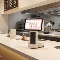 Système de point de vente tout-en-un de haute qualité 15,6'' Win11 I3/I5/I7 pour restaurant, borne de paiement, système de point de vente pour la vente au détail