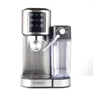 2024 nhà máy mới cà phê Espresso nhà sản xuất 1L bể nước 500ml sữa xe tăng điện máy pha cà phê cappuccino cà phê sữa Frother