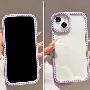 Funda para Teléfono Apple 17 Pro Max con Diamantes de Imitación, Funda para 16 PRO/15 con Ranuras, Funda de Doble Cara con Diamantes de Imitación - Product Image 4