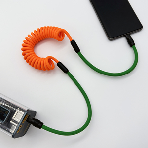 Nouveau Câble <span class=keywords><strong>Chargeur</strong></span> <span class=keywords><strong>iPhone</strong></span> 15 Pro Max USB Tressé Ressort Personnalisé DIY Multicolore Type C vers Type C 100W pour 2025 - Product Image 2