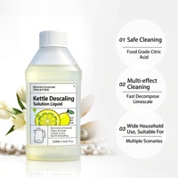 Détartrant alimentaire à l'acide citrique 250 ml – Solution liquide détartrante pour bouilloire, éliminateur de calcaire parfum citron, nettoyage naturel
