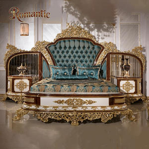 Классический винтажный спальный гарнитур в турецком стиле, роскошный, элегантный, из массива дерева, с ручной резьбой, комплект для спальни (Chambre à Coucher) - Product Image 3