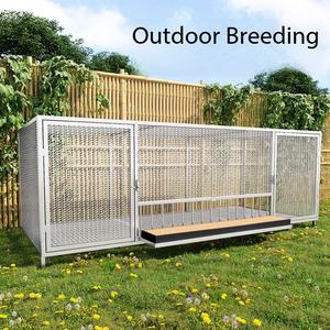 กรงสัตว์เลี้ยงขนาดใหญ่กลางแจ้ง ทำจากลวดหนาม สำหรับไก่ เป็ด นกพิราบ สุนัข กระต่าย พร้อมสายรัดปิด ทำจากสแตนเลส สำหรับนกและสัตว์เลี้ยง - Product Image 2