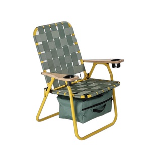 Silla Plegable Portátil para Camping, Pesca, <span class=keywords><strong>Picnic</strong></span> y Playa, con Logotipo Personalizado, Color Personalizado, con Bolsa Térmica y Portavasos - Product Image 1
