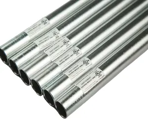 Good quality UL797 listed Approval ANSI C80.3 Standard EMT Electrical Metallic Conduit Steel Pipes and Fittings