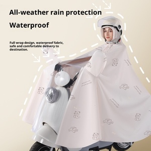 Veste <span class=keywords><strong>de</strong></span> cyclisme double pour vélo/vélo électrique/moto/scooter, poncho imperméable, <span class=keywords><strong>cape</strong></span> - Product Image 3