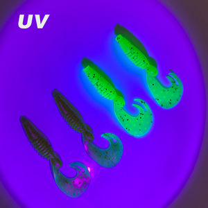 Alpha Offre Spéciale 5.5cm Ver de natation Leurre souple en PVC <span class=keywords><strong>pour</strong></span> la pêche au bar d'eau douce - Product Image 5