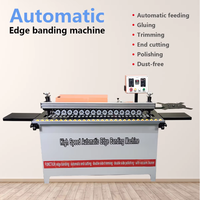 Machine de chantournage automatique mini haute vitesse 220V/110V pour bois/PVC, avec fonctions de coupe d'angle, de collage et de polissage