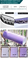 Film de fenêtre nano céramique TPU PPF Film de Protection de phare photochromique intelligent pour toute lampe de voiture décorer