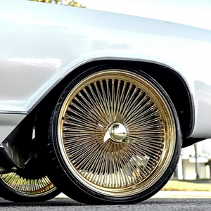 Sw rims מותאם אישית 20x8 13 x7 5 120 5x127 5 x5 14 16 17 18 19 20 22 24 אינץ 'זהב 150 דיבר גלגלים עם גלגלים חוט כרום תחרה ישר - Product Image 1