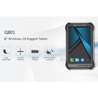 Tablette robuste de 8 pouces pour la navigation, écran tactile Windows 10, ordinateur portable Windows durable avec NFC, IP65, HDMI, tablette robuste