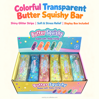 Bâton de beurre transparent, moulable, réfléchissant, jouet de bureau anti-stress