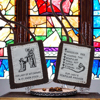 Scapulaire religieux catholique Notre-Dame de Guadalupe, cordon torsadé pour cadeaux