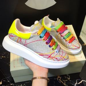 Zapatos de Piel Auténtica de Estilo Clásico, Color Dorado Líquido, Elegantes para Caminar y Correr, para Hombre y Mujer, Suministro de Fábrica - Product Image 1