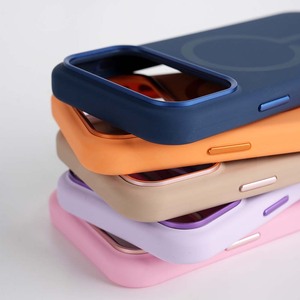 เคสโทรศัพท์ซิลิโคนเหลวแบบแม่เหล็กพร้อมกรอบเลนส์สำหรับ iPhone 11 12 13 14 15 16 17 Pro Max ขายส่ง - Product Image 3