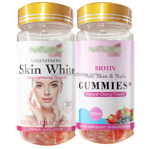 Kollajen l-glutatyon beyazlatma ışığı ve hatta cilt tonu gıda takviyesi ile gelişmiş sağlıklı cilt beyaz aydınlatma Gummies - Product Image 5