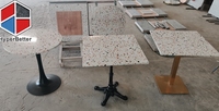 15 ans d'usine directement spécialisée dans le dessus de table de restaurant de couleur d'aspect de marbre artificiel