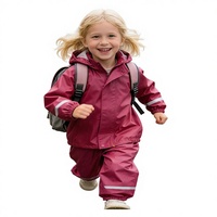 Salopette imperméable AOJIE -PU13 pour enfant, unisexe, randonnée en plein air, imperméable