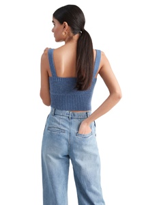 Custom Women's <strong>Sweater</strong> Fashion Knitwear Knitted Jumper Camisole <strong>Cropped</strong> Fitted Knit Top Women's Knitted <strong>Sweater</strong> <strong>Vest</strong> - Product Image 2