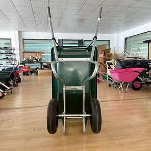 Brouette portable robuste 160L personnalisable Capacité de charge de <span class=keywords><strong>200kg</strong></span> Plate-forme en plastique durable pour chariots à main Chariots - Product Image 6