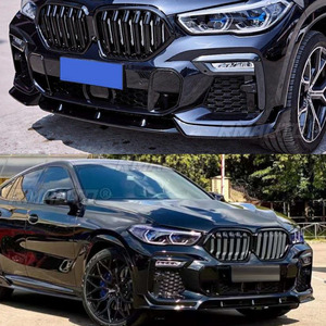 สปอยเลอร์กันชนหน้ารถยนต์สำหรับ BMW X6 G06 M Sport ปี 2020 2021 2022 2023 สีดำเงา ตัวป้องกันกันชนหน้า ใบสปอยเลอร์ล่าง - Product Image 6