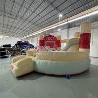 Aire de jeux gonflable commerciale intérieure pour tout-petits, combo ferme, structure de saut en PVC certifiée CE