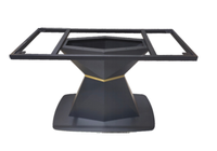 Table à manger Pieds de table basse en forme de Z Foshan Fabricant Vente directe Support en acier inoxydable pour salon et hôtel