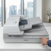 Scanner à plat USB haute vitesse DS-70000 A3 CCD 600 dpi, chargeur automatique de documents 200 feuilles, 140 ipm, numérisation recto-verso, archivage de bureau, garantie 1 an