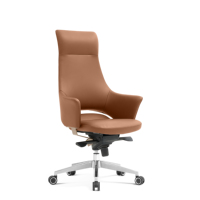 Chaise de bureau ergonomique de luxe moderne en cuir pour cadres, mobilier de bureau moderne, équipement de bureau, tables de bureau