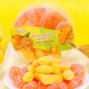 Жевательные конфеты Yummy с двойным вкусом апельсина и манго, 338 г, коробка, оптовая продажа, закуски для досуга - Product Image 3