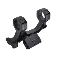 Support de lunette de 34 mm avec plaque de montage optique à 12 heures pour T1 T2, base de point rouge, hauteur de ligne centrale de 1,93 po