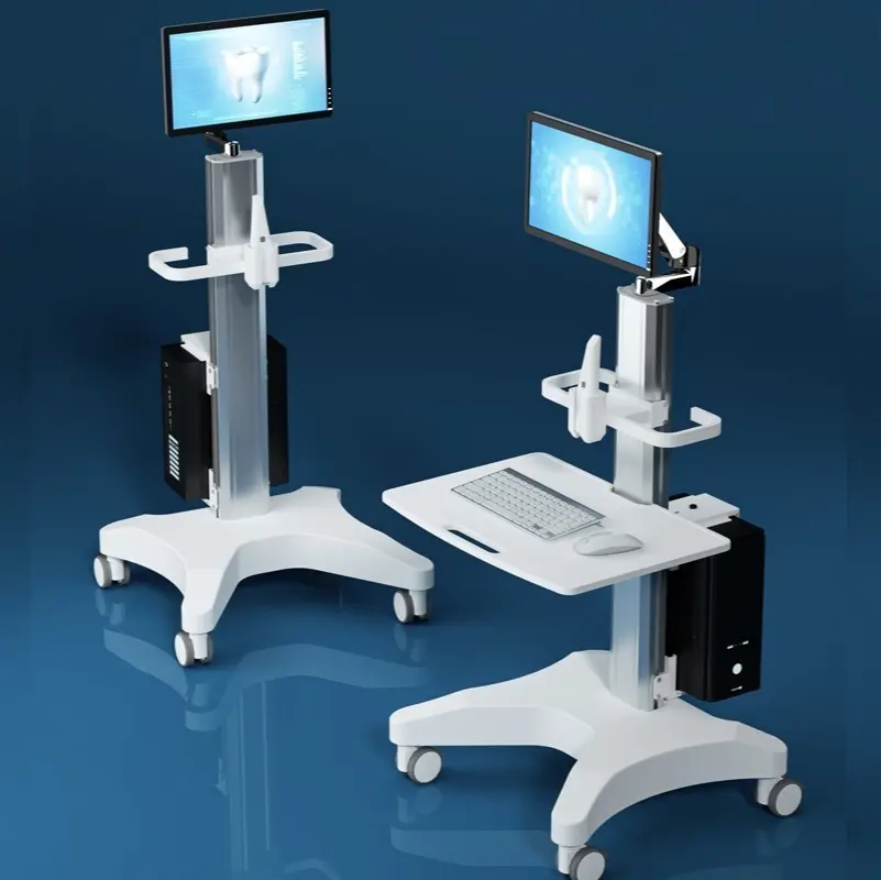 Hospital Mobile nursing cart  Laptop and Computer Nurse cart medical monitor cart dental trolley