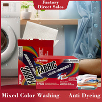 Feuille de lavage jetable écologique TUYATOU pour la protection des couleurs, absorbeur de colorants pour machine à laver, protection des couleurs pour lavage mixte