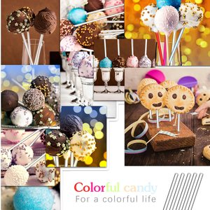 100 Palitos de Acrílico Transparente de 5.9 Pulgadas para Piruletas, Palitos para Cake Pops DIY, Palitos para Golosinas, Palitos para Derretir Caramelos, Decoración para Cupcakes - Product Image 4