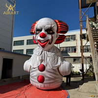 Personnage de clown gonflable personnalisé en tissu Oxford pour Halloween, spectacle théâtral, accessoire de spectacle, ballon de clown gonflable