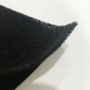 Promotion Designed Activated Carbon Foam Mediums Polyurethane Fibrous Carbon Reticulated Filter Sponge 4mm For Air Purifier