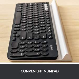 Clavier de jeu sans fil ergonomique personnalisé russe Logitech K780 pour ordinateur de bureau, mobile, tablette, nouveau - Product Image 2
