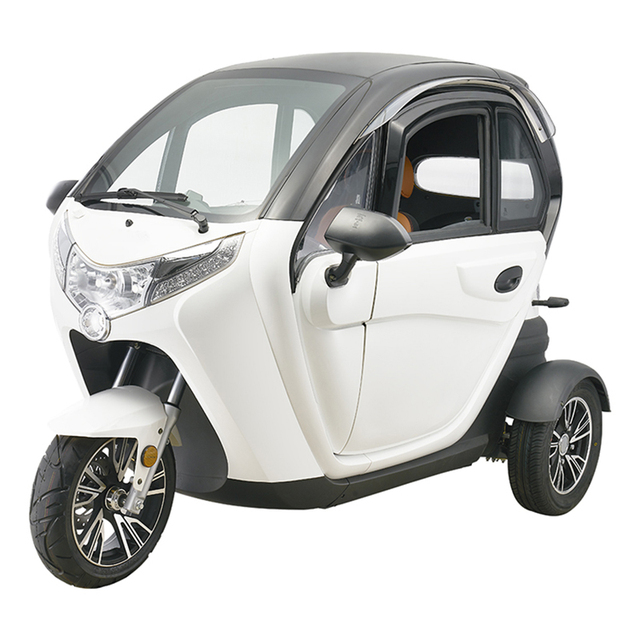 Polaris-1 EEC 1500W 3 Wheel Electric Car with 2 Seat Enclosed Scooter Electric Scooters Powerful Adult