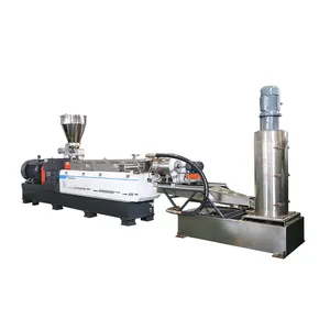 Plastic Filler Masterbatch machine pp polymer mini lab twin screw extruder price and pelletizer