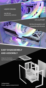 Vỏ <span class=keywords><strong>PC</strong></span> chơi game mô-đun sáng tạo, bán chạy, với hệ thống làm mát tối ưu và nội thất rộng rãi dành cho các cấu hình cao cấp tùy chỉnh SNOWMAN - Product Image 6