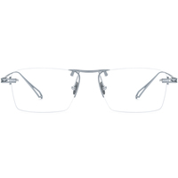 Gafas Borregls sin montura de titanio para hombre, diseño de marca, montura ultraligera, gafas cuadradas sin marco para mujer, gafas ópticas 185914