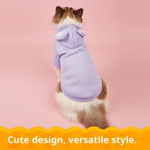 도매 귀여운 면 개 까마귀 가을 겨울 두꺼운 머리 친환경 작은 애완 동물 의류 - Product Image 4