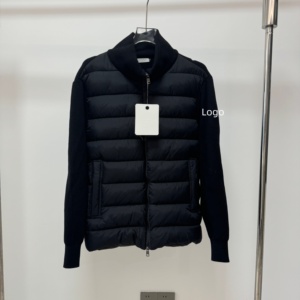 Veste matelassée en coton pour homme à manches crochetées, col montant, fermeture éclair, style streetwear d'hiver, coupe-vent, décontractée, 3 couleurs disponibles - Product Image 3