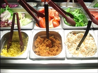 GN taille 2 portes comptoir à salade réfrigérateur à salade avec plateau de préparation