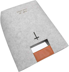 Sac fourre-tout Mofelt grand format style européen pour Bible, en feutre de laine, couleur unie, moderne, multifonctionnel, pour femme, pour l'étude chrétienne quotidienne - Product Image 2